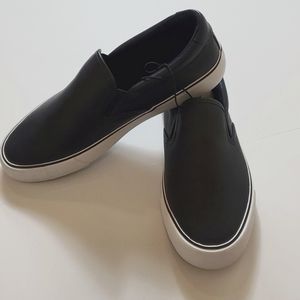 Express men navy blue with white sole loafer